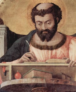 Painting of Luke, the author of Acts, Andrea Mantegna, 1453-54