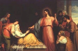 Christ healing the mother-in-law of Simon Peter