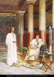 Jesus being interviewed privately by Pontius Pilate by William Brassey Hole