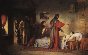 “Raising of Jairus’ Daughter” by Vasily Dmitrievich Polenov, 1871