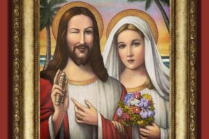 Jesus with his lovely wife?